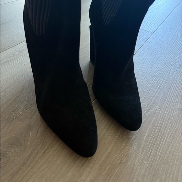 Alexander Wang Black Suede Heeled Boots - Picture 3 of 3
